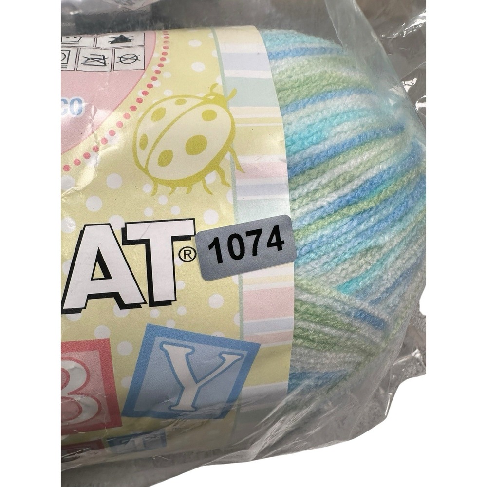 Bernat Baby Sport Funny Prints #44744 240g Skein 8.5 OZ 892 Yards Blue Green - Picture 8 of 8